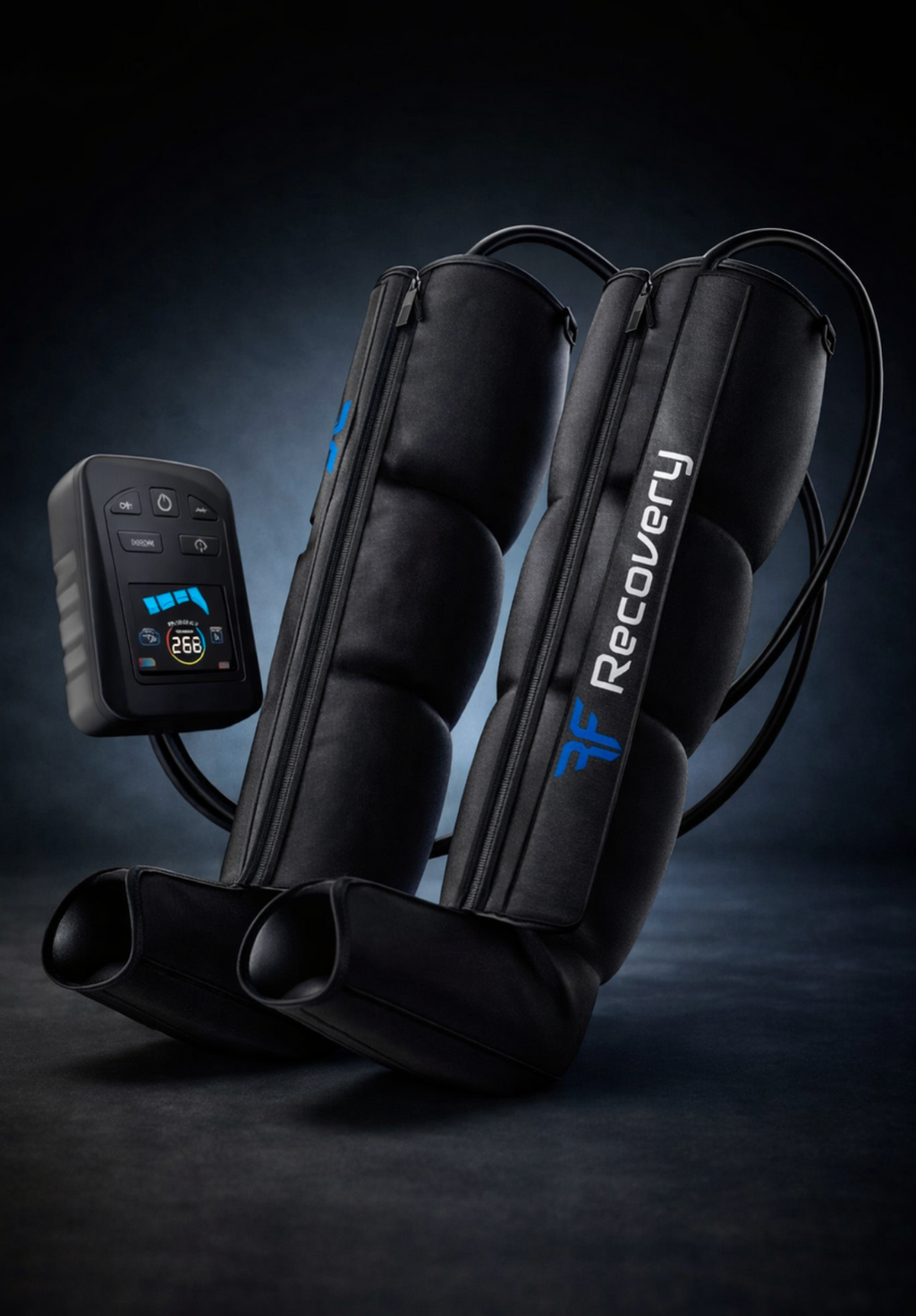 Sports recovery compression boots for athletes - full leg compression therapy system