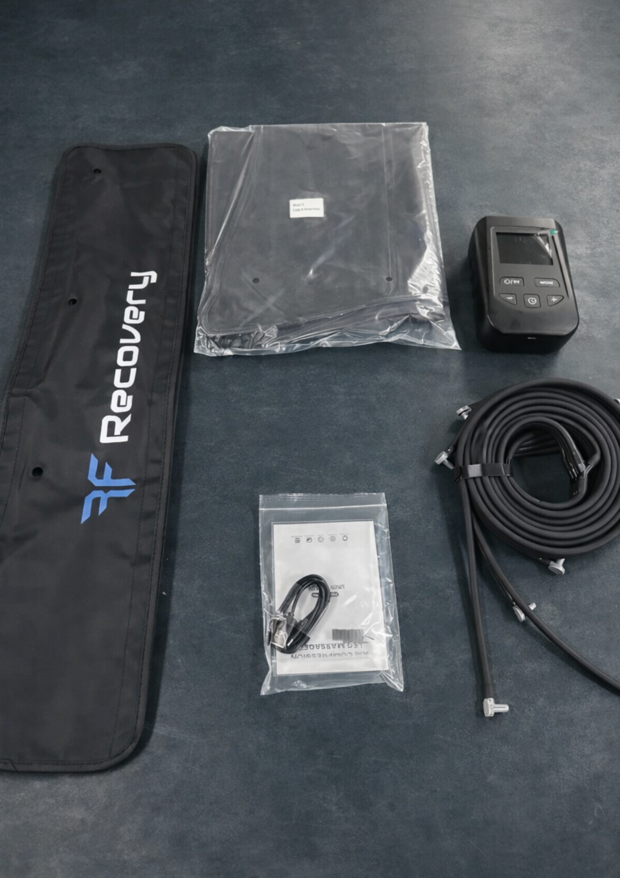 Professional compression therapy boots with controller unit for sports recovery